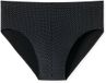 SCHIESSER Cotton Casuals slip (1-pack) - heren minislip zwart met patroon