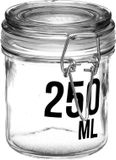 Secret de Gourmet Inmaakpot/voorraadpot 0,25L glas met beugelsluiting