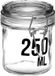 Secret de Gourmet Inmaakpot/voorraadpot 0,25L glas met beugelsluiting
