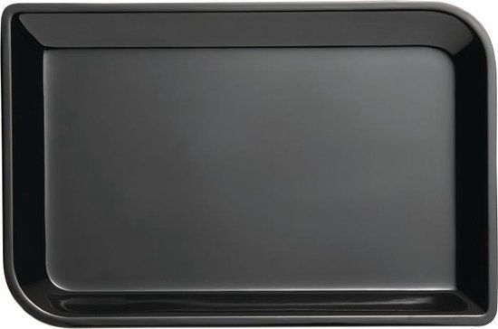 Melamine Buffet Systeem Rechthoekige Schaal 2x14,5x22cm Zwart - Vaatwasserbestendig