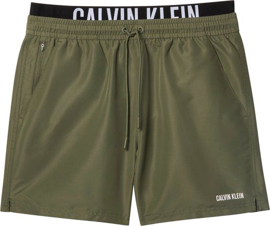 Calvin Klein Zwemshort met logo kakigroen