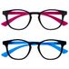 OPULIZE Opulize Kids 2 Pack Blue Light Blocking Glasses Screen Protection Boys Girls Age 6 Black Neon Bb 47 Lot de 2 lunettes anti-lumière bleue pour enfants Mixte enfant (lot de 1)