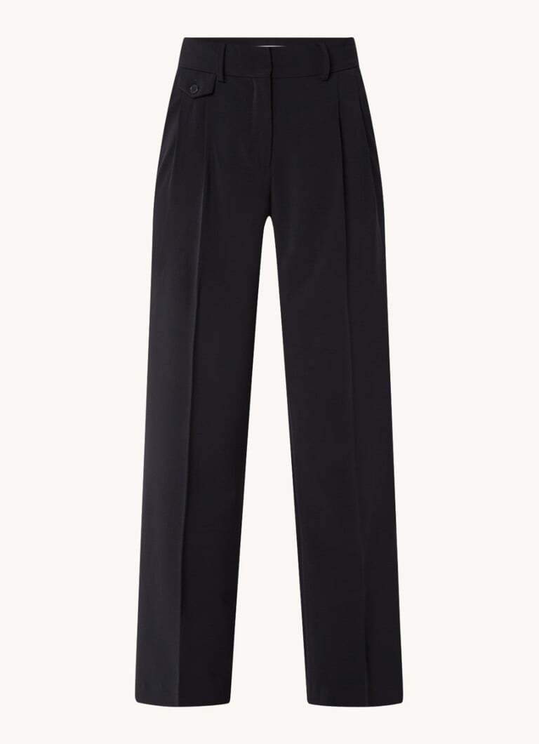 Gerard Darel Gerard Darel Carmelita high waist wide fit pantalon met steekzakken