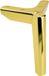 Pieds en métal chromé doré, hauteur 15 cm