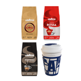 Lavazza Proefpakket - 3 KG Koffiebonen + Travelmug