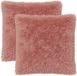 vidaXL - Kussensloop - 2 stuks - HEERLEN - Roze - 80 x 80 cm - Katoensatijn