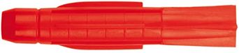 TOX Chevilles pour mur 71 mm - 4 pièces - Nylon - Béton - Rouge