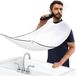 Cape de rasage 100*70cm avec ventouse, blanc