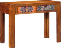 vidaXL Schrijfbureau Bruin MDF/Hout 100 x 50 x 75 cm