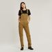 G-Star Slim Dungaree s\l wmn Jumpsuit Dames Katoen Elastaan Korte mouw Casual Lente/Zomer 2025