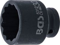 BGS technic BGS Kracht Dopsleuteldop twaalfkant - 1/2 - 32 mm