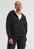 Urban Classics Jacquard Velvet Oversized Vest met capuchon - 3XL - Zwart