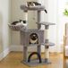 Merkloos / Sans marque Famanu Indoor Cat Tree Tower – 106CM with Self Groomer, Sisal Scratching Post, Large Condo Perch, Stable for Kittens, Spacious Hummocks, Scratching Post for Cats