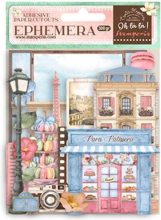 Stamperia Create Happiness Oh lá lá Elements Ephemera (DFLCT17)