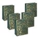 SIGEL GT118 grote premium cadeauzakjes van papier, set van 5, 26 x 33 cm, groen