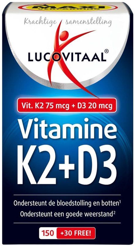 Lucovitaal Vitamine K2 + D3 Softgels
