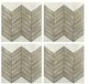RoomMates StickTiles Chevron Distressed Wood Peel & Stick Backsplash - Multi-color