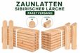 Wooden Fencing Schuttingplanken Siberisch lariks 9x2x110 cm, 27 stuks, model B