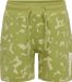 Hummel Hmlrush Aop Shorts 219338 Kinderen Groen Katoen Dierenprint Regular Fit Trekkoord