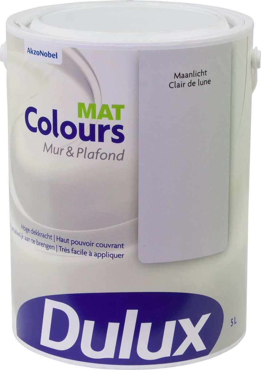 DULUX Colours Mur & Plafond - Mat - Maanlicht - 5 Liter