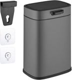 Relaxdays Hangende Prullenbak - 5 L - Grijs