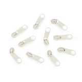 cyclingcolors 10 x vervangende ritssluiting-reparatieset voor ritssluiting, hoofd nr. 5, schuivers voor kleding, tassen, jassen, tassen, koffers, jeans, lichtcrème