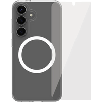 BlueBuilt Protective Back Cover Samsung Galaxy S25 Transparant + Screenprotector Glas