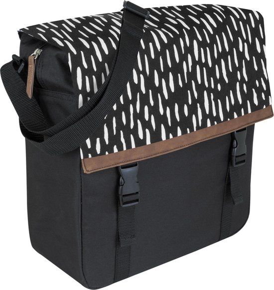 Fastrider Nara Shopper - 17L - Zwart - Enkele fietstas - Polyester - Waterafstotend