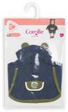 Corolle Regenponcho poppenkostuum Kleine Ontdekker 30cm blauw