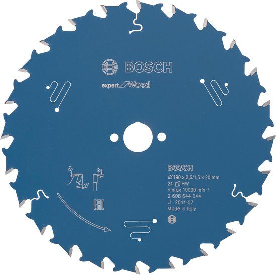 Bosch Expert for Wood Cirkelzaagblad - 180x30x2.6/1.6x48T - 2 608 644 044
