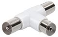 VIVanco Splitter d'antenne coaxial avec 2 sorties mâles