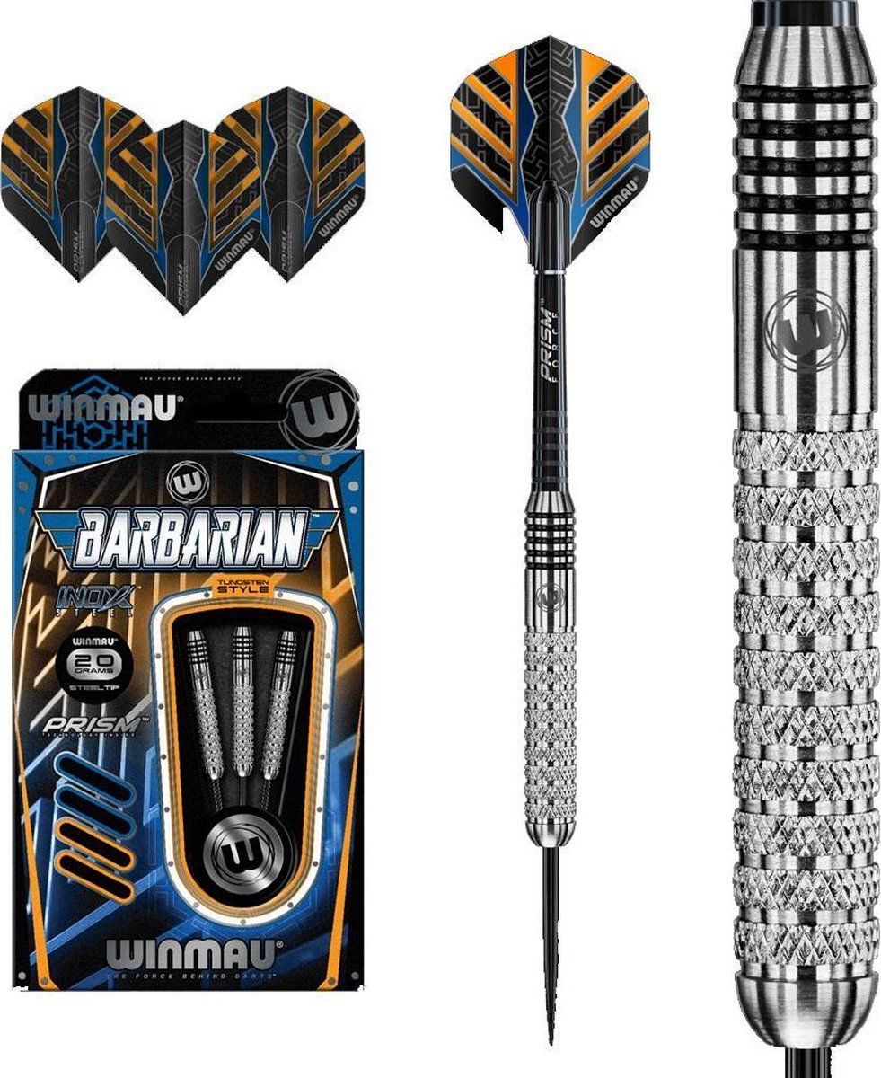 WINMAU Barbarian Stainless Steel Dartpijlen - 20 Gram - Zilver