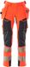Mascot Accelerate Safe Pantalon avec poches holster 19031-711 - haute visibilité rouge/bleu marine foncé - C54