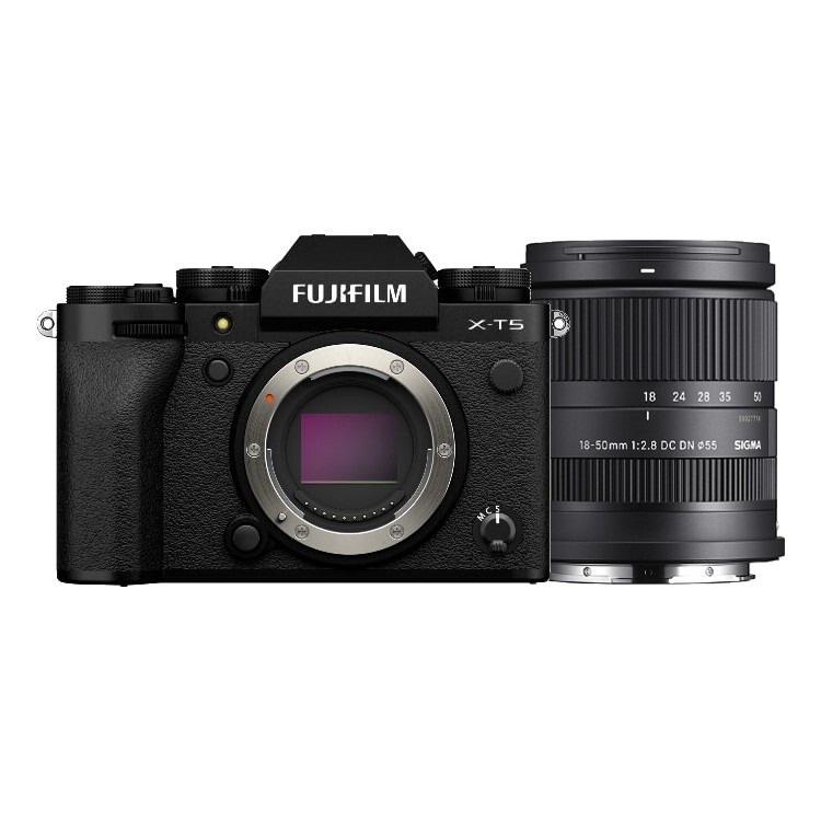 Fujifilm Fujifilm X-T5 zwart + Sigma 18-50mm F/2.8 DC DN Contemporary