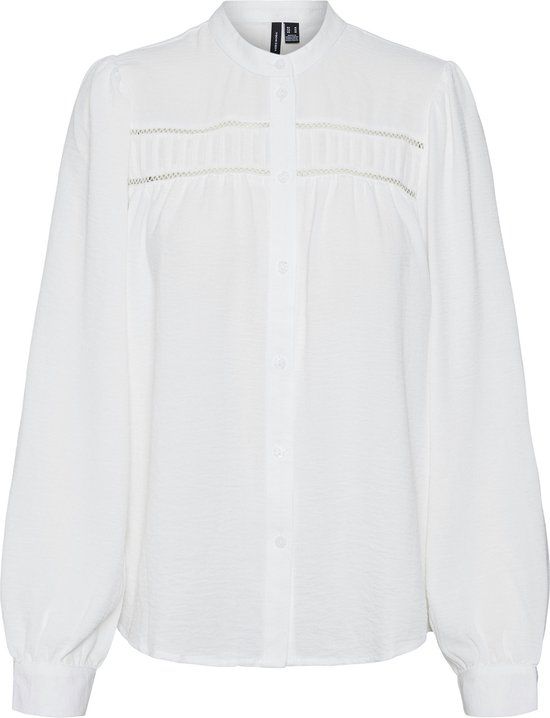 Vero Moda VMEMMA Lace Blouse - Snow White - Women's XS