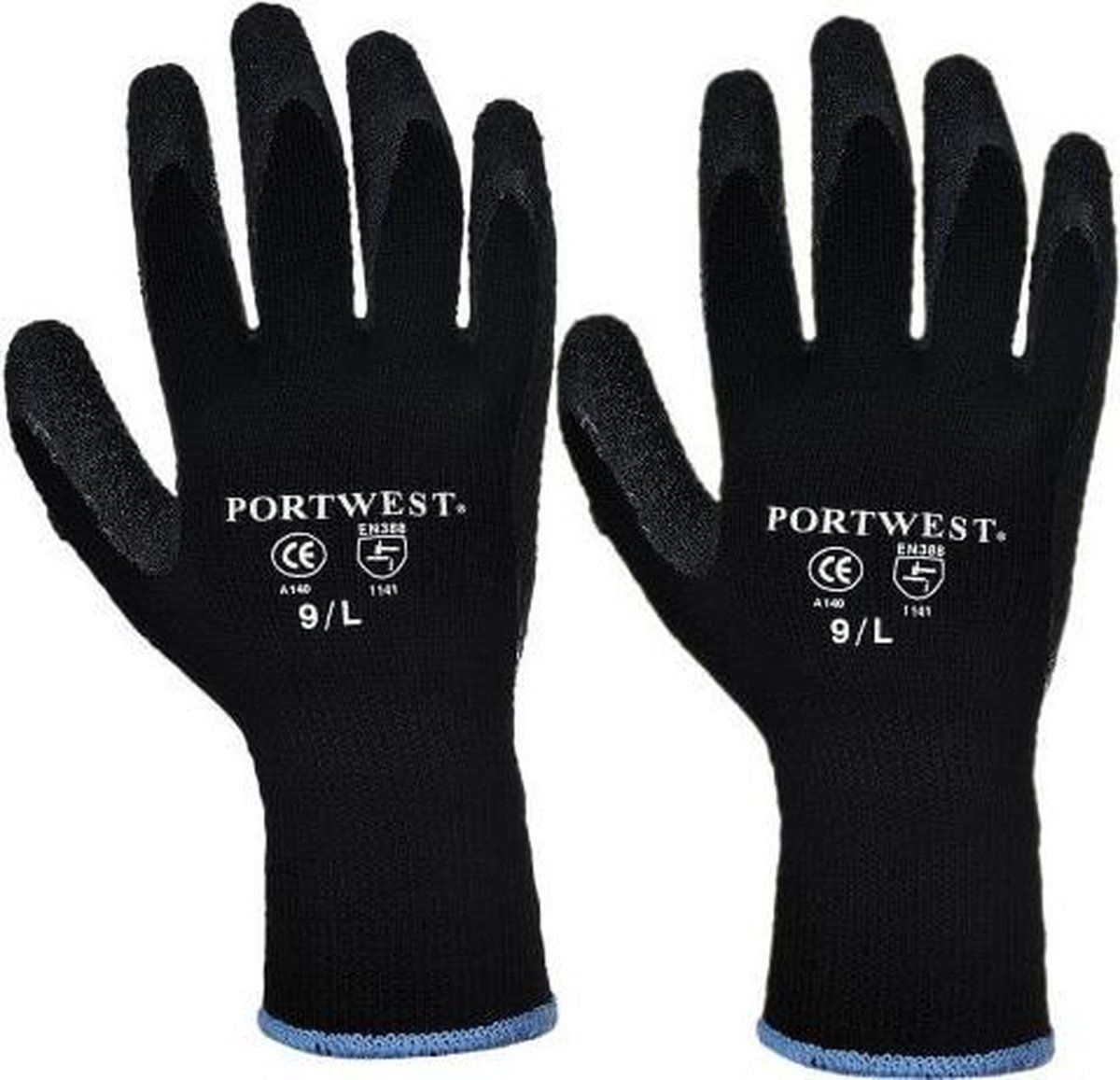 Portwest PW A140 thermo werkhandschoenen zwart - 5036108155460