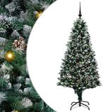 vidaXL Kunstkerstboom Groen 180 cm PVC en Staal en Kunststof