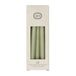 Dille &amp; Kamille Kaarsjes smal, lichtgroen, 17 cm, 10 stuks