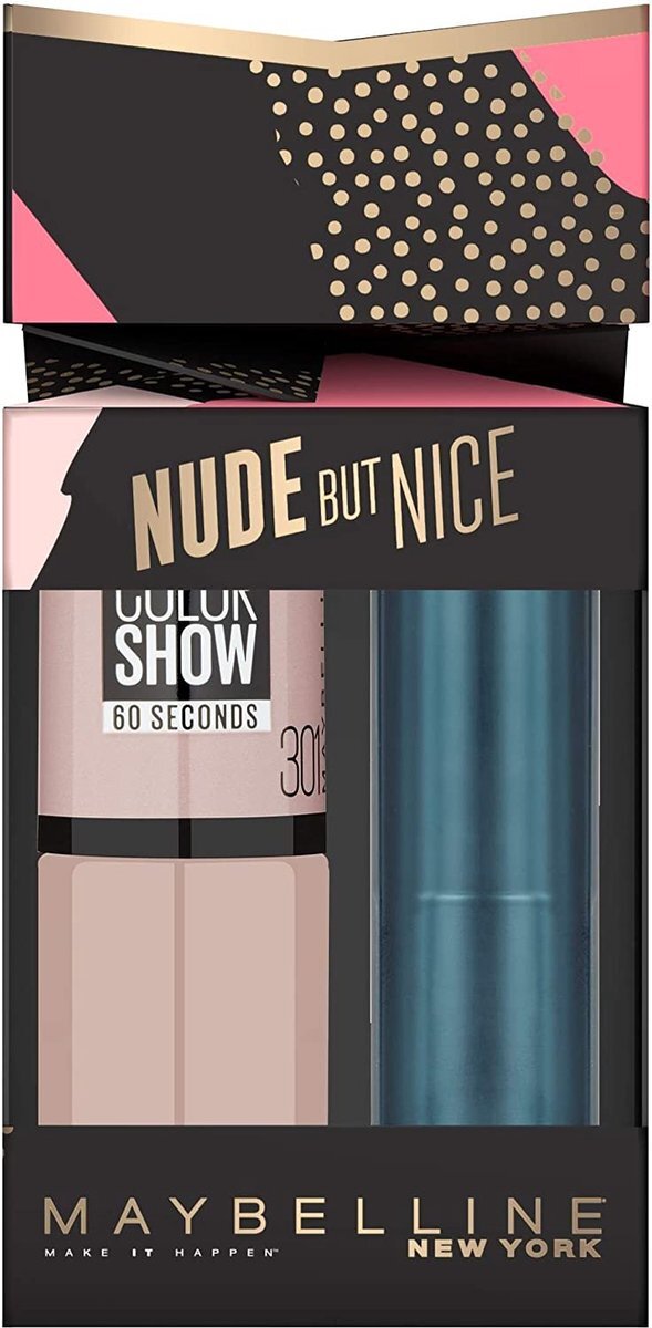 Maybelline Nude But Nice Cadeauset - 301 Love This Sweater-987 Smoky Rose
