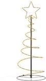 vidaXL LED-kerstboom 80 LEDs warm wit 120 cm