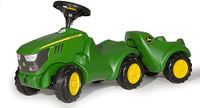 Rolly Toys MiniTrac John Deere 6150R Met Aanhanger