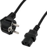 MCL Schuko / IEC C13 Zwart 10 m Netstekker type F C13 stekker