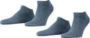 Esprit Basic Uni 2-Pack Heren Sneakersokken Blauw Maat 39-42