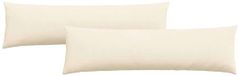 vidaXL - Zitkussens - 2 stuks - Crème - 145 x 40 cm - Corduroy stof