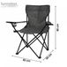 Sunnydays "LE CAMPING" Stoel Antracietgrijs 82x50x80cm