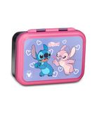 Seven Lilo & Stitch Snackbox, paars, 850 ml, hittebestendig, scheidingswand, vaatwasmachinebestendig, stalen basis