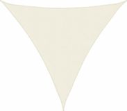 vidaXL Zonnescherm driehoekig 3x3x3 m oxford stof crèmekleurig