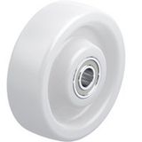 2gt Roues Et Roulettes - Roue Polyamide Blanc Diamètre 150 X 50 Alésage 20 Longueur De Moyeu 60 Mm Roulement À Billes