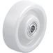 2gt Roues Et Roulettes - Roue Polyamide Blanc Diamètre 150 X 50 Alésage 20 Longueur De Moyeu 60 Mm Roulement À Billes