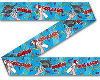 Paper Dreams Panda Paper Dreams Markeringsband Geslaagd 12 meter PVC blauw